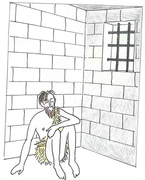 Im Gefängnis wurde Johannes traurig.