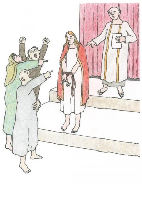 Pilatus verurteilt Jesus